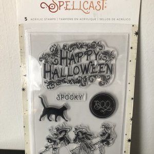 Pink Paislee Spellcast Happy Halloween Spooky Acry